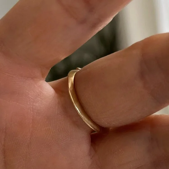 COPY - Young In The Mountains Gold Silver Diamond Turquoise Ring - Picture 5 of 6